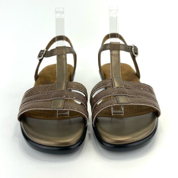 SAS Comfort Sandal Size 9 N Tripad Brown Leather Adjustable Strap Cushioned - Picture 4 of 14
